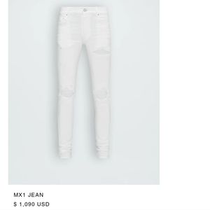 Amiri White Jeans